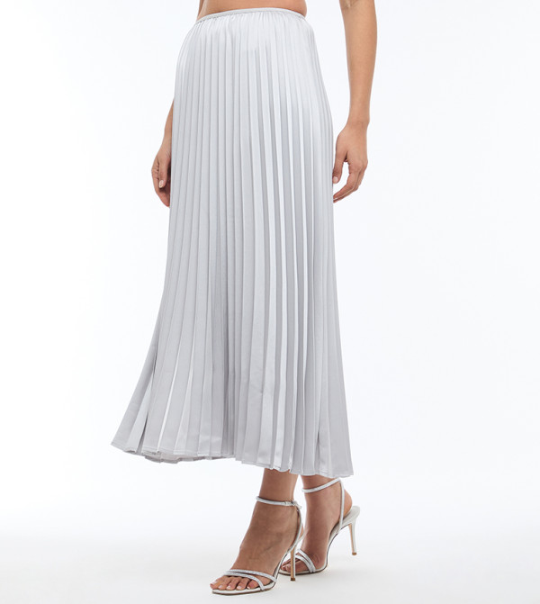 BCBG  Skirts - Silver Midi Skirts