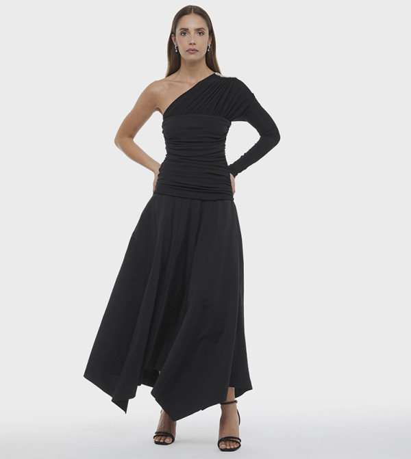 BCBG  Midi Dresses - Black Midi Dresses
