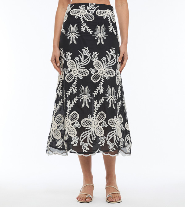 BCBG  Skirts - Black Midi Skirts