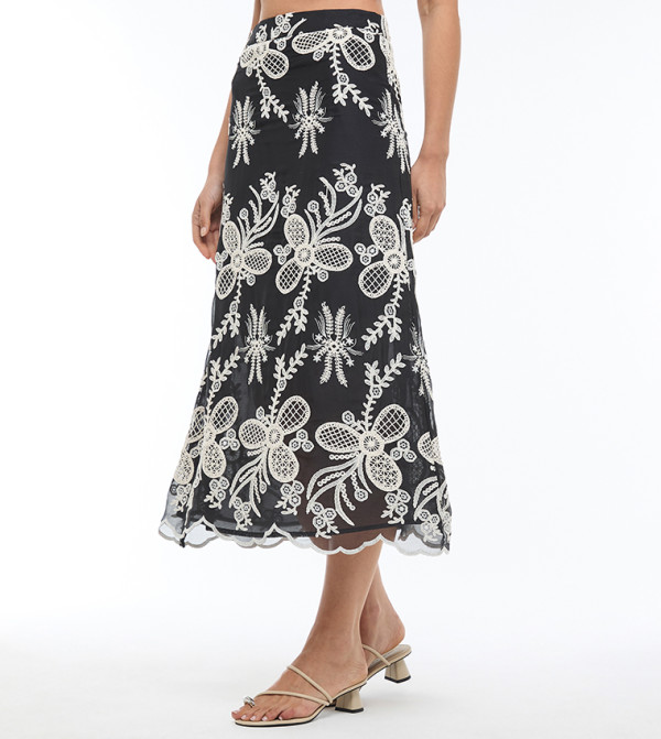 BCBG  Skirts - Black Midi Skirts