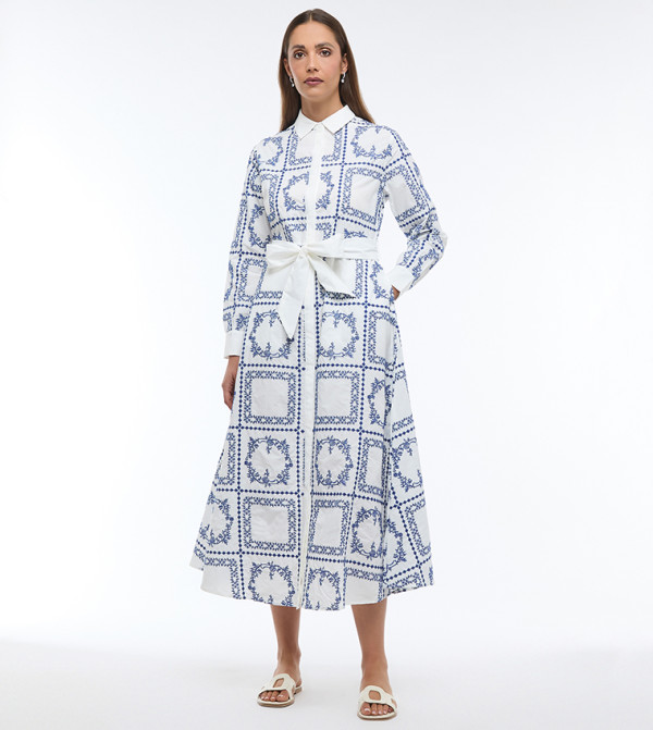 BCBG  Shirt & T-Shirt Dresses - White Shirt & T-Shirt Dresses