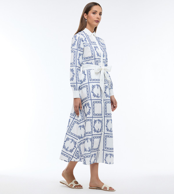 BCBG  Shirt & T-Shirt Dresses - White Shirt & T-Shirt Dresses