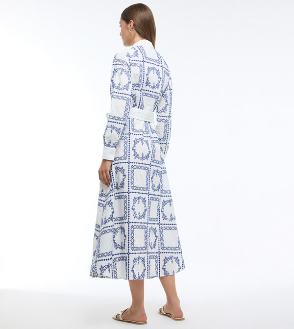 BCBG  Shirt & T-Shirt Dresses - White Shirt & T-Shirt Dresses