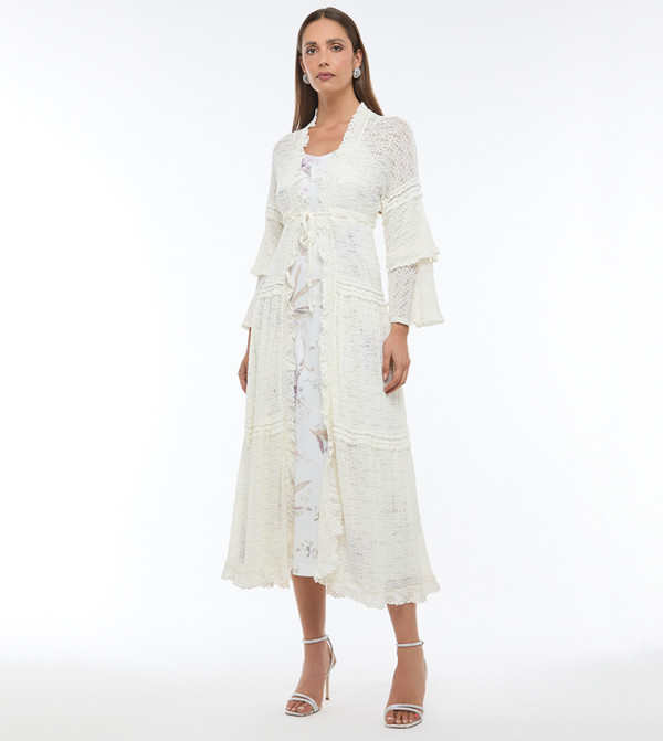 BCBG BCBG - Cream Casual Jackets