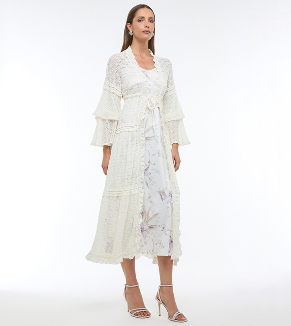 BCBG BCBG - Cream Casual Jackets