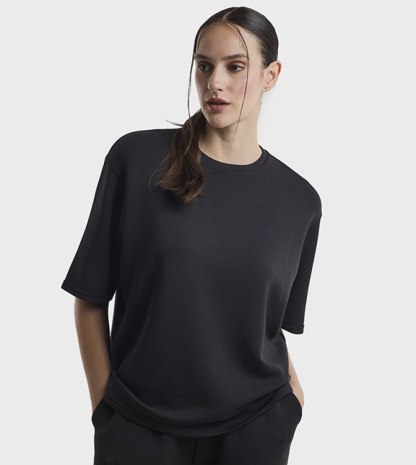 بي سي بي جي  تيشيرتات كاجوال - أسود Short Sleeve T-Shirts