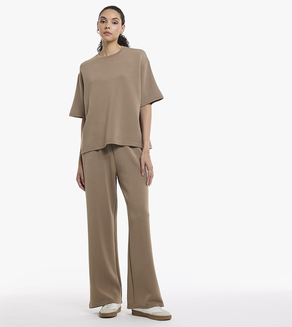 BCBG  neutral-tailoring - Camel Casual T-Shirts