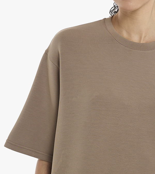 BCBG  neutral-tailoring - Camel Casual T-Shirts