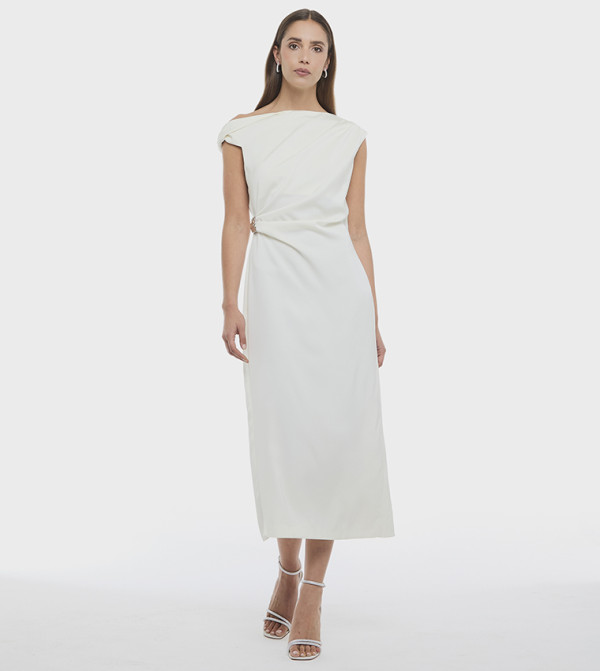 BCBG Clothing - White Midi Dresses