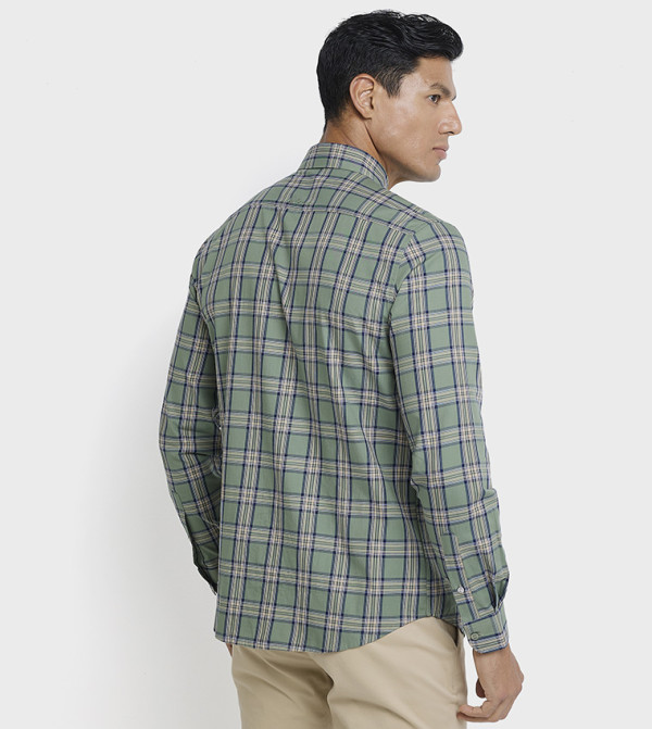 Ben Sherman  - DARK OLIVE Casual Shirts