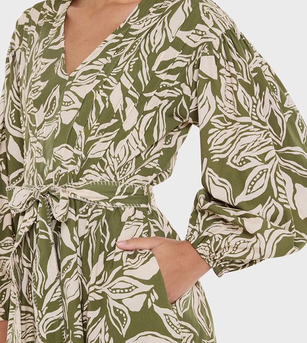 بي سي بي جي  floral-dresses-march - أخضر Maxi Dresses