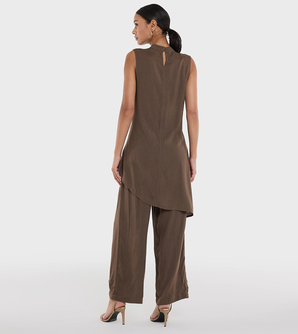 BCBG  Sleeveless Tops - Brown Sleeveless Tops