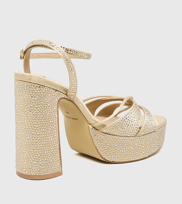 Nine West  Heels - Gold Heels