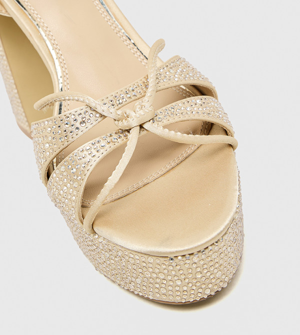 Nine West  Heels - Gold Heels