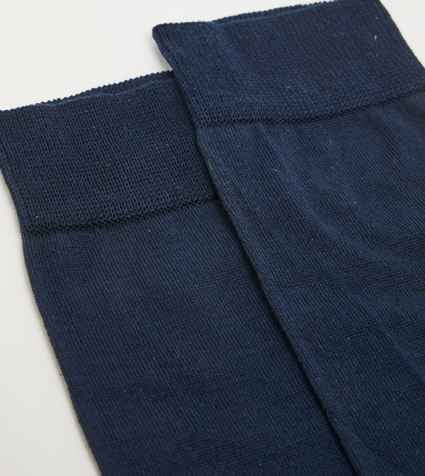 Steve Madden  Calf Length Socks - Navy Calf Length Socks