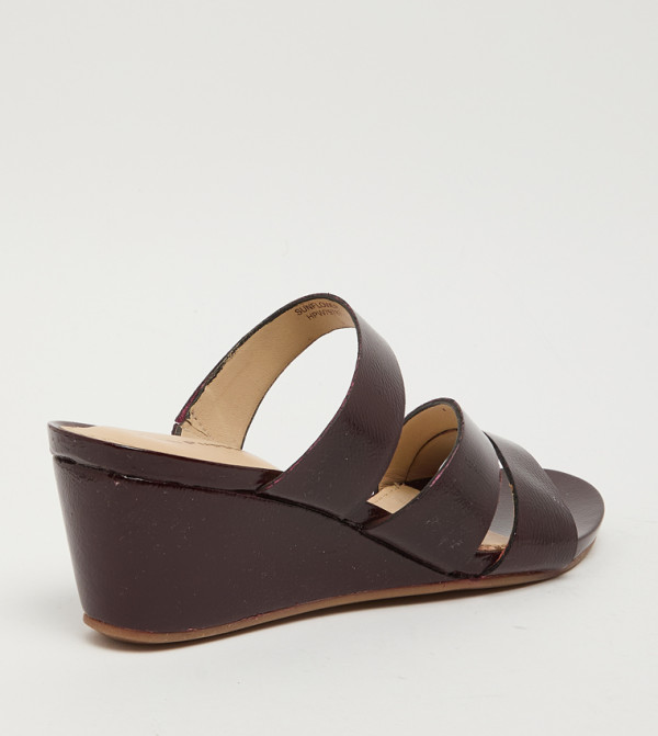 Hush Puppies  summer-workwear-w - Burgundy Wedges