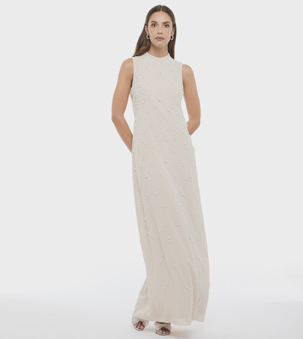 BCBG Party Dresses - Peach Maxi Dresses