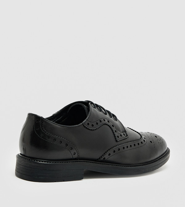 هاش بابيز  أحذية رسمية برباط - أسود Formal Lace-Up Shoes