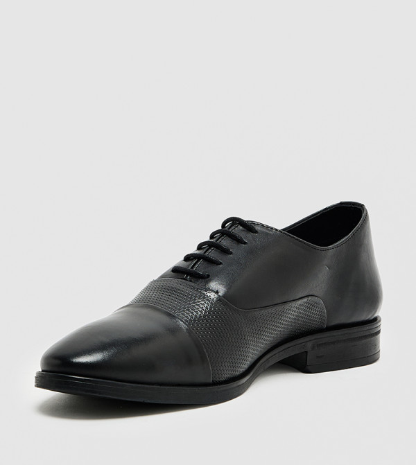 هاش بابيز  أحذية رسمية برباط - أسود Formal Lace-Up Shoes