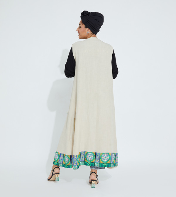 Bohoz By Mai Ibrahim  - Beige Kimonos