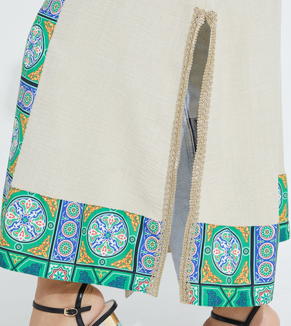 Bohoz By Mai Ibrahim  - Beige Kimonos