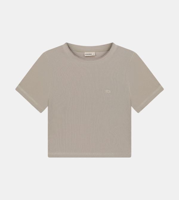 F5 F5 - بيج Short Sleeve T-Shirts