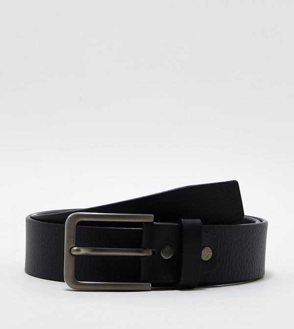 Steve Madden  Leather Belts - Black Leather Belts