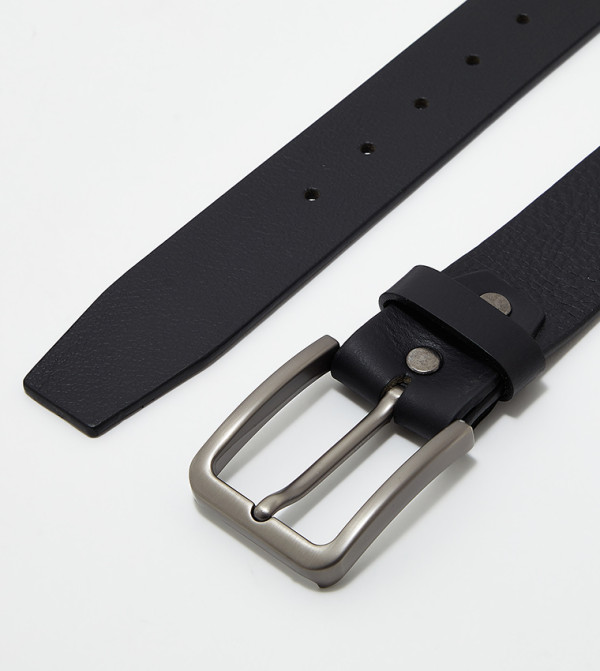 Steve Madden  Leather Belts - Black Leather Belts