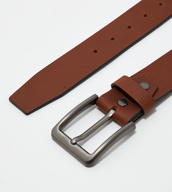 ستيف مادن  أحزمة جلدية - حنطي Leather Belts