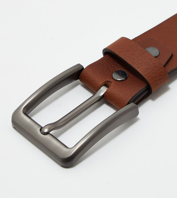 ستيف مادن  أحزمة جلدية - حنطي Leather Belts