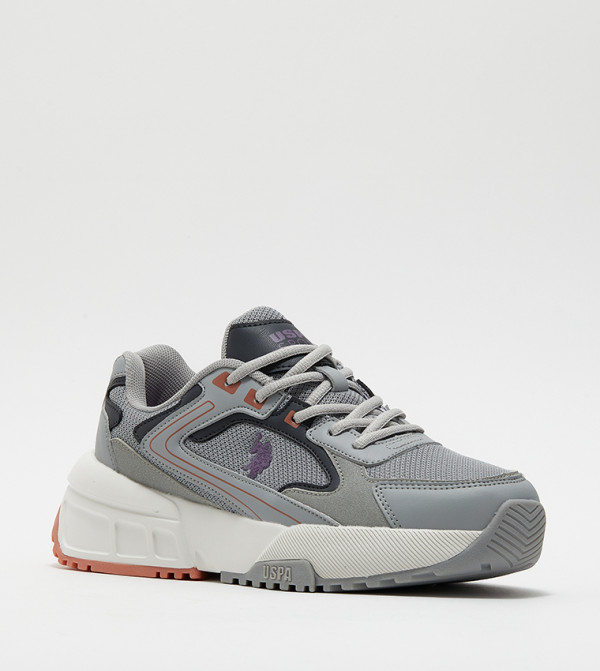 U.S. Polo Assn. U.S. POLO ASSN. - Grey Low Top