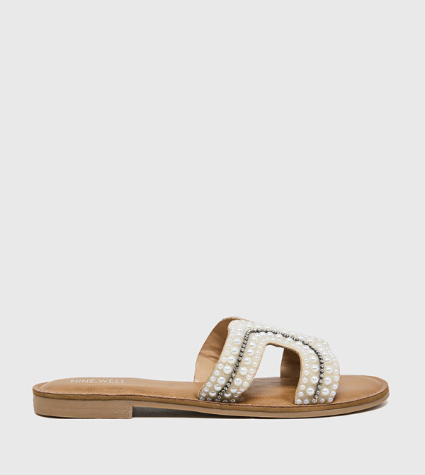 ناين وست ناين وست - بيج Flat Sandals