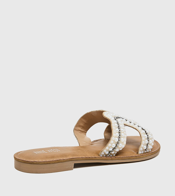 ناين وست ناين وست - بيج Flat Sandals