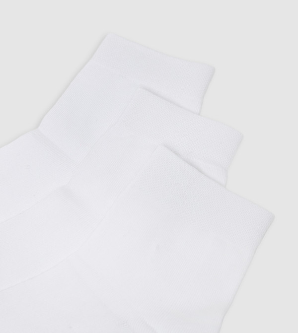 Hush Puppies Socks - White Ankle Length Socks
