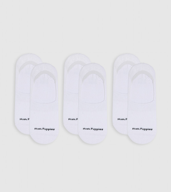 Hush Puppies  No show Socks - White No Show Socks