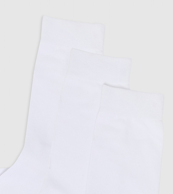 هاش بابيز جوارب لنصف الساق - أبيض Calf Length Socks