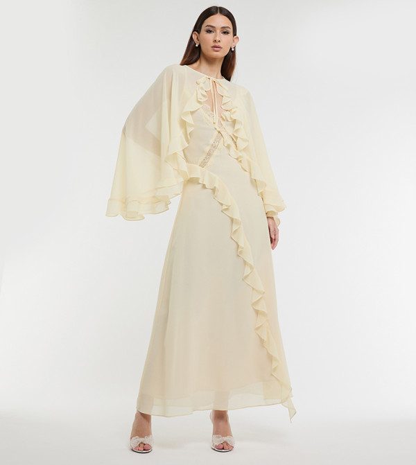 بي سي بي جي  soft-romance-w - أصفر Maxi Dresses