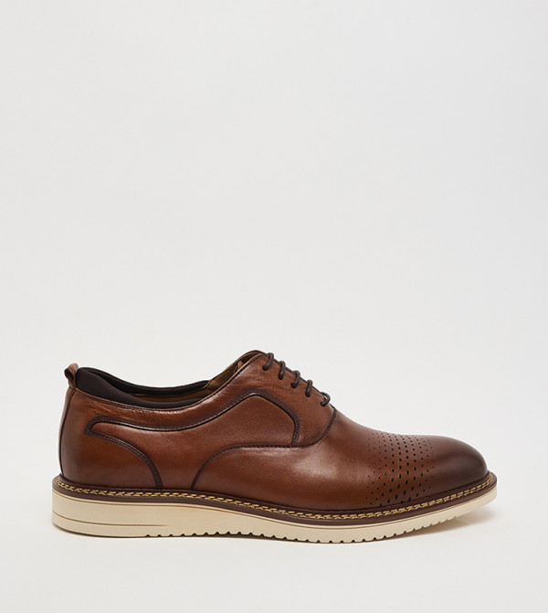 هاش بابيز  أحذية رسمية  - حنطي Formal Lace-Up Shoes