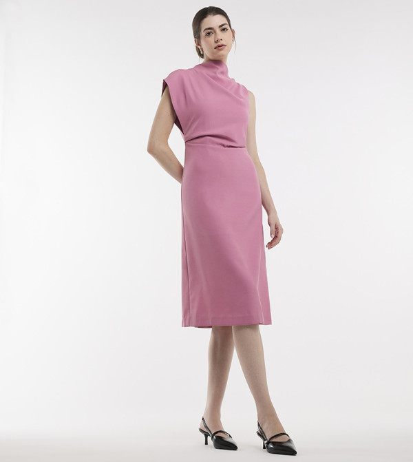 بي سي بي جي  pastel-dresses-march - وردي Midi Dresses