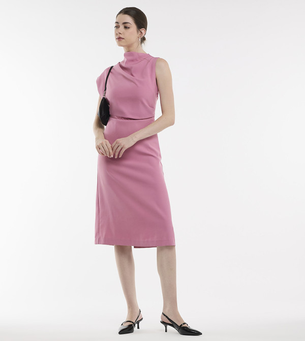 بي سي بي جي  pastel-dresses-march - وردي Midi Dresses