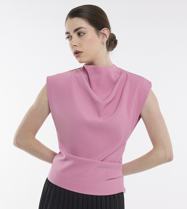 BCBG  Clothing - Pink Casual Tops