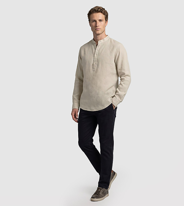 Ben Sherman  Casual Shirts - Beige Long Sleeves