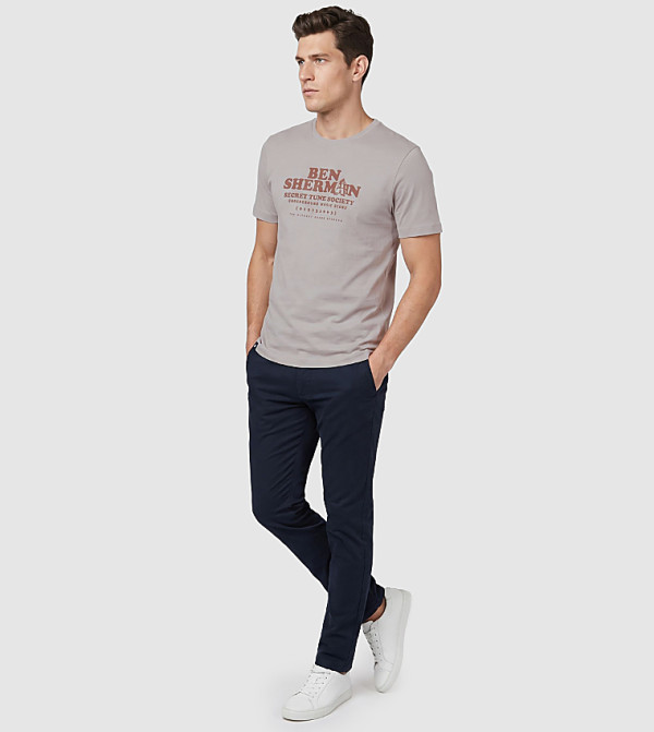 Ben Sherman Ben Sherman - Grey Round Neck T-Shirts