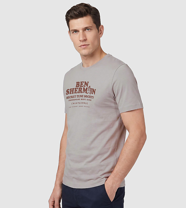 Ben Sherman Ben Sherman - Grey Round Neck T-Shirts