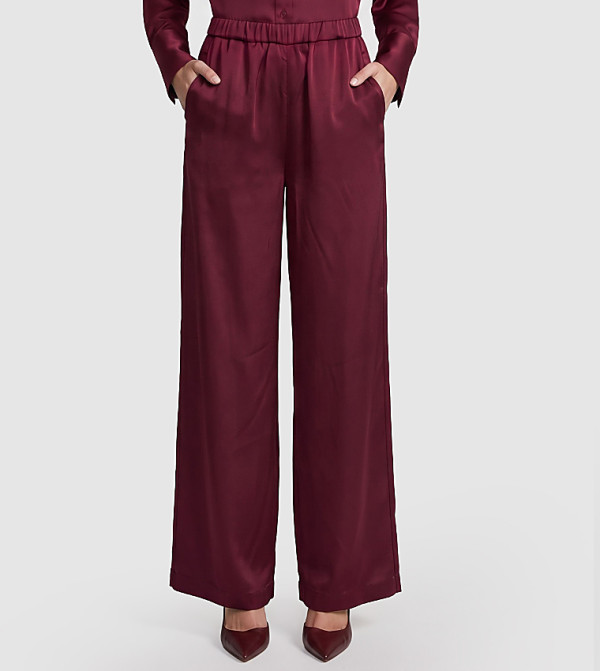 BCBG BCBG - Burgundy Casual Pants