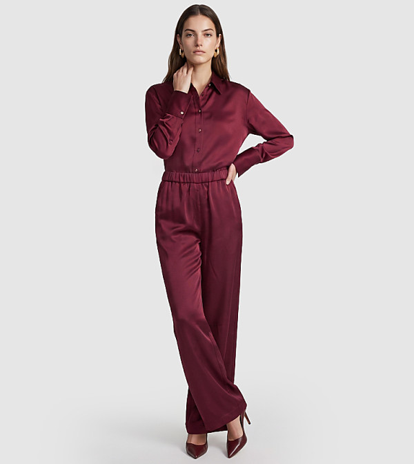 BCBG BCBG - Burgundy Casual Pants