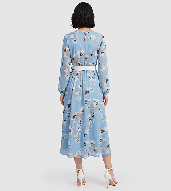 BCBG  Midi Dresses - Blue Midi Dresses