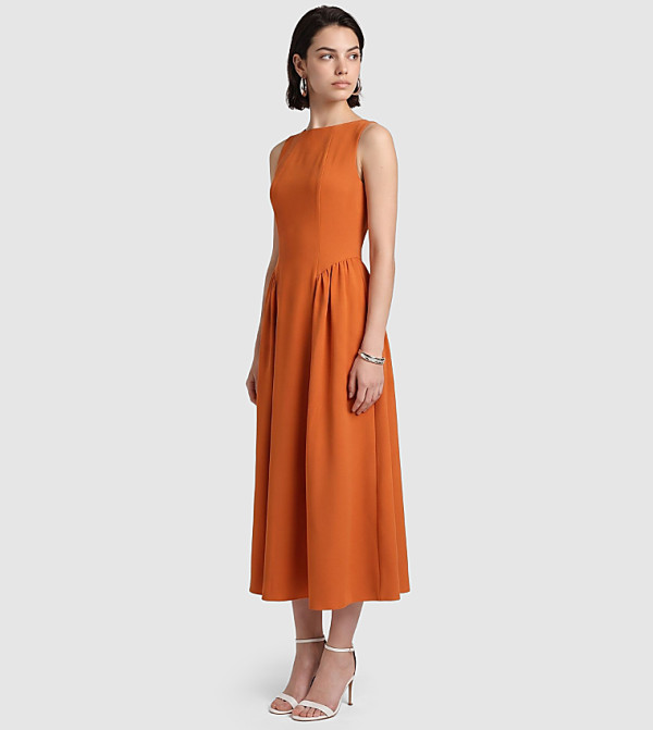 BCBG BCBG - Orange Midi Dresses