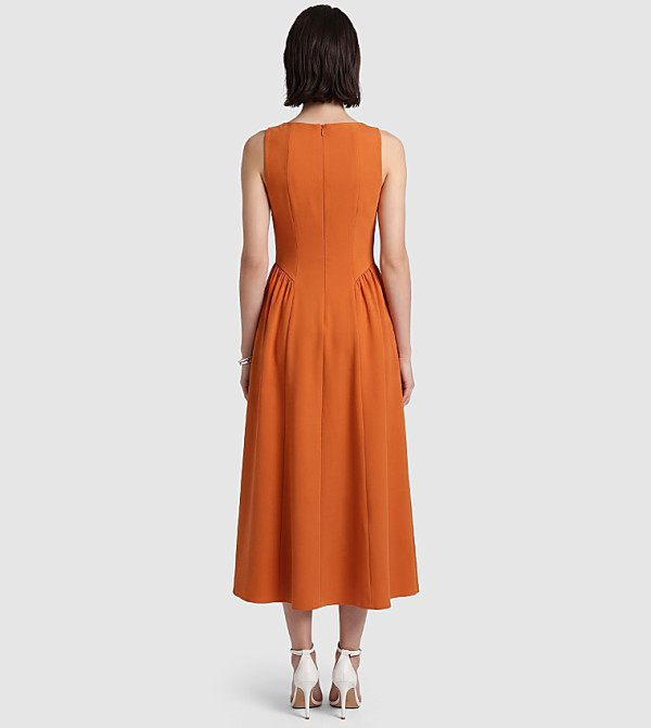 BCBG BCBG - Orange Midi Dresses