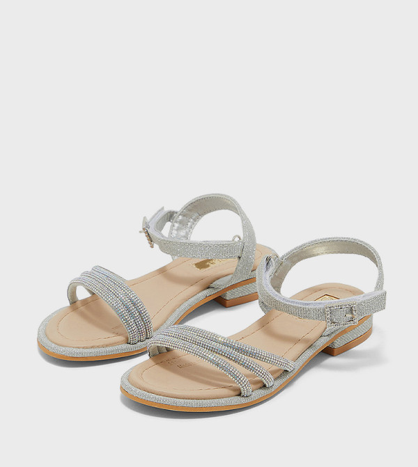 أر آند بي  أحذية فلات - فضي Flat Sandals